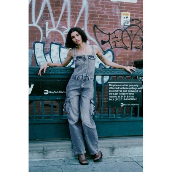🩵TRF DENIM CARGO JUMPSUIT - Picture 4 of 10